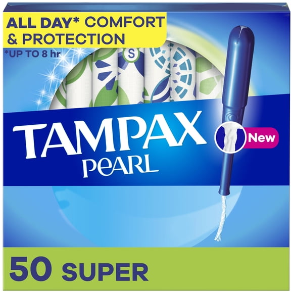 Tampones Tampax Pearl Super Absorbency 50 unidades sin perfume