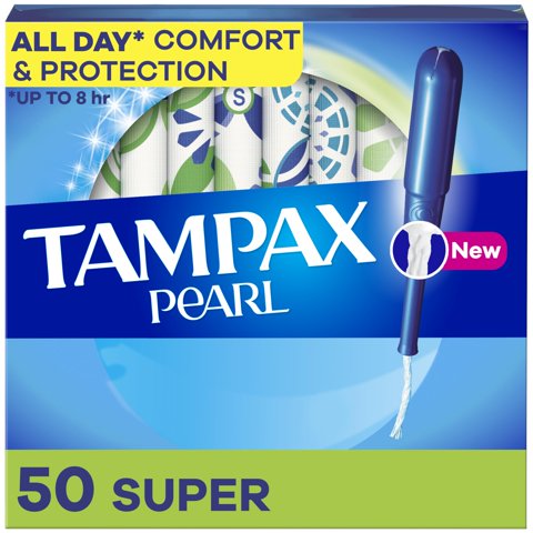 Tampones Tampax Pearl Super Absorbency 50 Unidades Sin Perfume