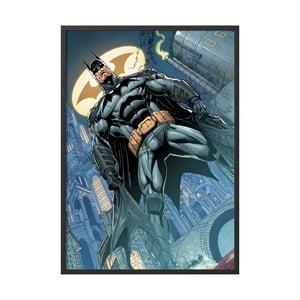 Creango - Cuadro Poster Enmarcado Batman Detective Comic Decorativo