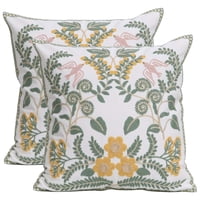 Wyj Hogar - Funda De Cojín Bordado Floral Mod8