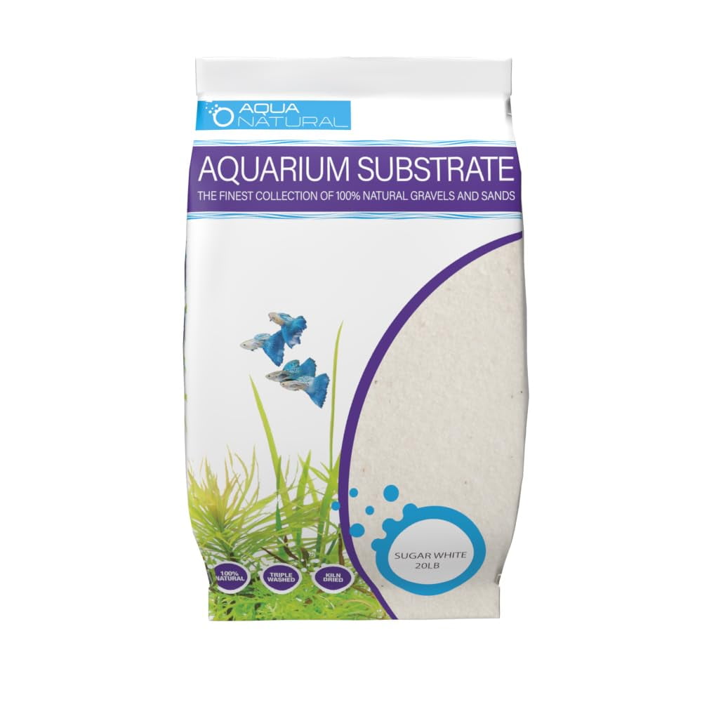 Sustrato Aqua Natural Sugar White Sand, 4,5 kg, para paisajismo acuático
