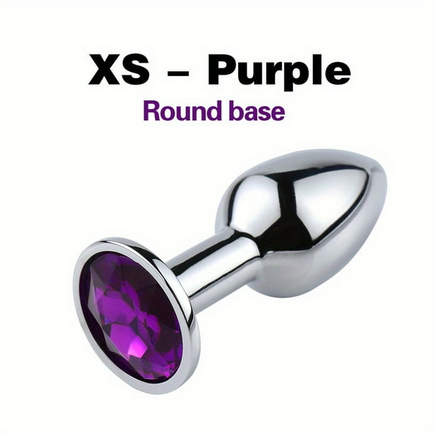 1pc Waterproof Stainless Steel Anal Plug with Crystal Design - Perfect for Beginners and Couples - Enhance Your BDSM Experience