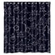 thumbnail image 1 of Cortina de ducha con diseño geométrico de matemáticas en pizarra, juego de cortina de baño con ganchos, tamaño 66 x 72 pulgadas, 1 of 3