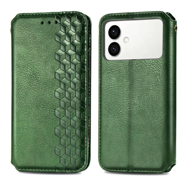 FOXDOCK Funda para Samsung Galaxy S26 Edge | Soporte Ajustable y Billetera Integrada-verde