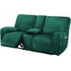 thumbnail image 1 of Funda Para Sofá De Dos Plazas Reclinable Color Verde Terciopelo, 1 of 6