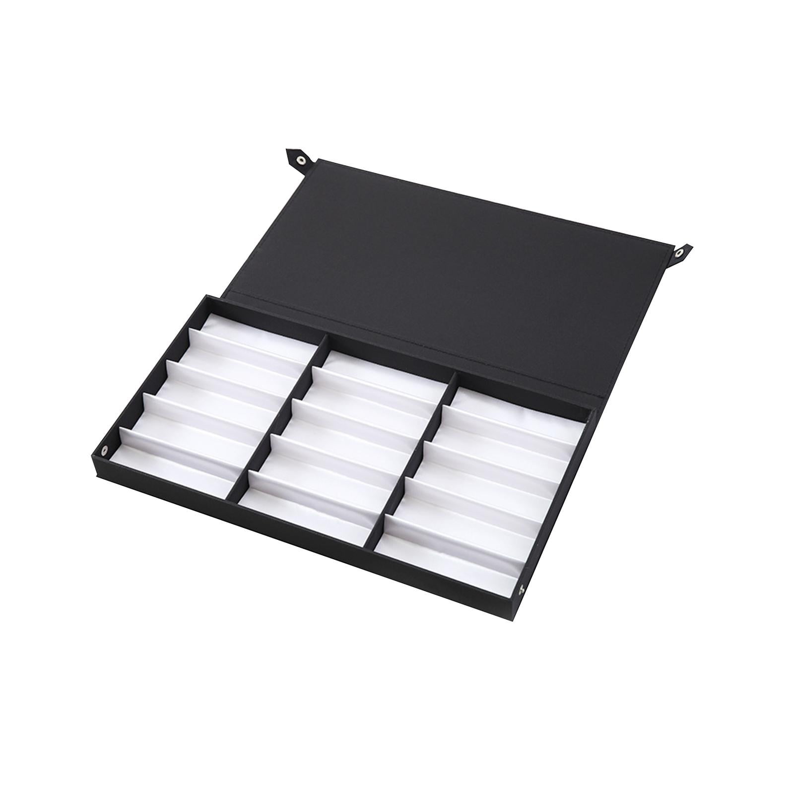 Magideal - Caja De Exhibición De Anteojos Con 15 Compartimentos Estuche De Anteojos Organizador De Anteojos Universal Portátil Multifuncional Para Armario Tienda