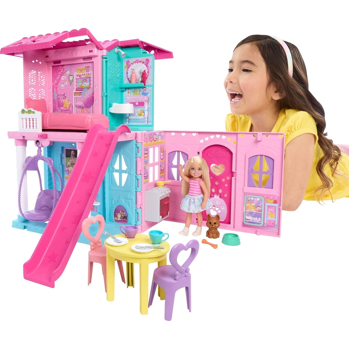 Casa De Muñecas Barbie Chelsea Popup 15 Accesorios