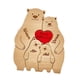 thumbnail image 2 of Bear Family Wooden Art Puzzle Familia Diy Familia De Osos Para Navidad Avaloramiento 4 Osos, 2 of 5
