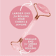 thumbnail image 3 of Natural Rose Quartz Jade Roller Gua Sha Set Facial Body Massager Roller Jade Stone Massage Set Face Lifting Beauty Massage Tools, 3 of 3