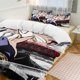 thumbnail image 1 of Demon Slayer Anime Home Bed 3-piece Set Classic Japanese Anime Polyester Wash Student Dormitory Set, 1 of 5