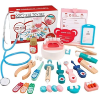 Genérico - Set De Doctor Niños De Madera 26 Piezas Multicolor