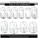 thumbnail image 5 of Protectores de tacón para zapatos de tacón alto, negros, 5 of 7