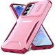 thumbnail image 1 of Funda Resistente para Samsung Galaxy A55 5G con Tapa Deslizante y Protección Militar Rosa, 1 of 6