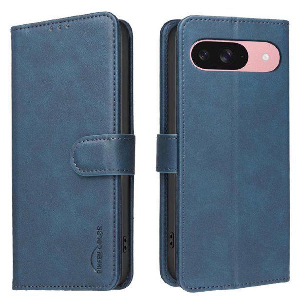 Funda Billetera para Google Pixel 10 Pro 5G Protección RFID y Soporte Ajustable Azul