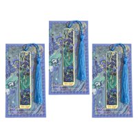 Magideal - Set De Marcadores De Páginas Con Diseño Floral Y Borlas , Iris