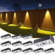 thumbnail image 1 of Luces solares para vallas JOFIOS, paquete de 12 unidades, 50 lúmenes RGB, resistentes al agua, 1 of 6
