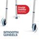 thumbnail image 5 of Walker Medical King Walkers para personas mayores de aluminio con 2 ruedas, 5 of 7