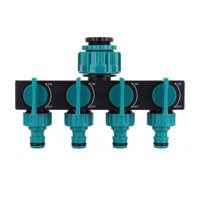 Importclick - Conector Adaptador Riego Jardín Divisor Manguera 4 Vías