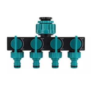 Importclick - Conector Adaptador Riego Jardín Divisor Manguera 4 Vías