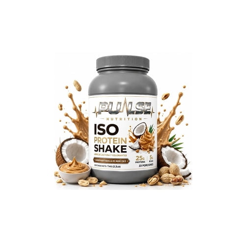 Proteina Iso Shake 2.2Lb 33 Servicios Mantequilla De Mani Coco- Pulse Nutrition