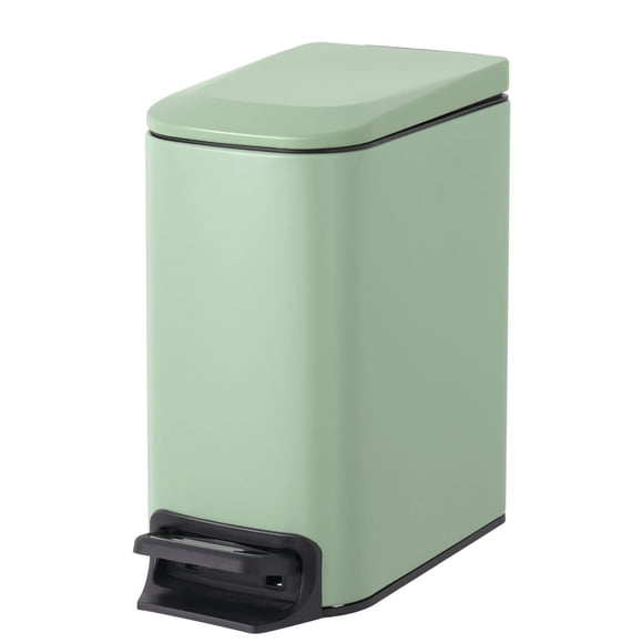 Bote De Basura Para Baño Pequeño 6 L 1 6 G Con Tapa De Cierre Suave