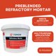 thumbnail image 2 of Mortero refractario Tenon 4,5 kg alta temperatura 1399 °C, 2 of 6