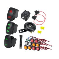Magideal - Kit De Luces De Señal De Para Atv Utv, Kit Legal Para La Calle, Reemplaza Fusibles De Relé De Intermitencia Premium Resistentes Para Modificación