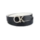 thumbnail image 2 of Cinturón Calvin Klein reversible con placa blanca/negra para mujer, 2 of 7