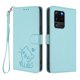 thumbnail image 1 of Funda Volteable con Diseño de Gato para Samsung Galaxy S20 Ultra, Verde Claro, 1 of 6