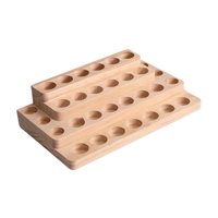 Magideal - Estante De Madera Para Almacenar Aceites Esenciales, Contenedor De Fragancias, Soporte Para Aceites Esenciales De Encimera, Expositor De Esmaltes De U 29.5Cmx17.5Cmx7.2Cm