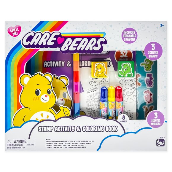 Set de actividades Scenticorns Care Bears Stamp con libro para colorear