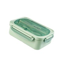 Bothyi - Recipiente Reutilizable Para Preparar Comidas Bento Box, Recipiente Para Alimentos Para El Hogar, La Oficina, Senderismo, Verde, Tres Rejillas