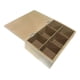 thumbnail image 2 of Caja De Té Mediana De Madera 6 Espacios Con Diseños Gold Beige, 2 of 3