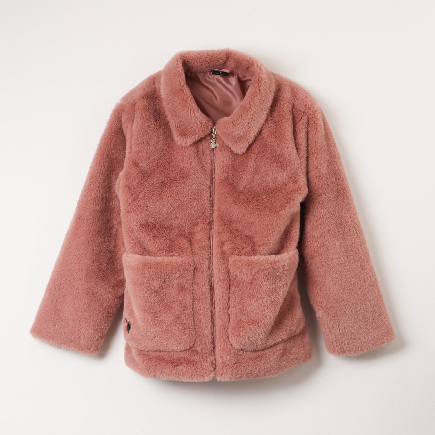 Chaqueta Minnie Mouse Felpa Suave Rosada - Oficial Disney Niña