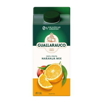 Jugo Naranja Mix 1.5 Litros 1500 Ml Guallarauco