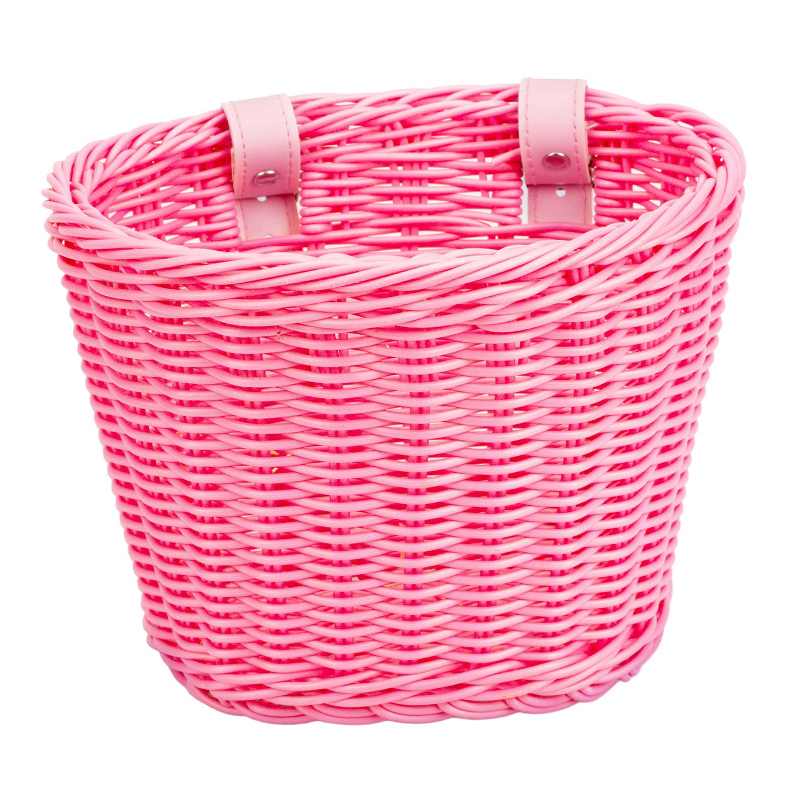 Ioensy - Cesta De Bicicleta Para Niños, Cesta De Manillar Ligera Para Niñas Y Niños Al Aire Libre L 25Cmx18Cmx19Cm