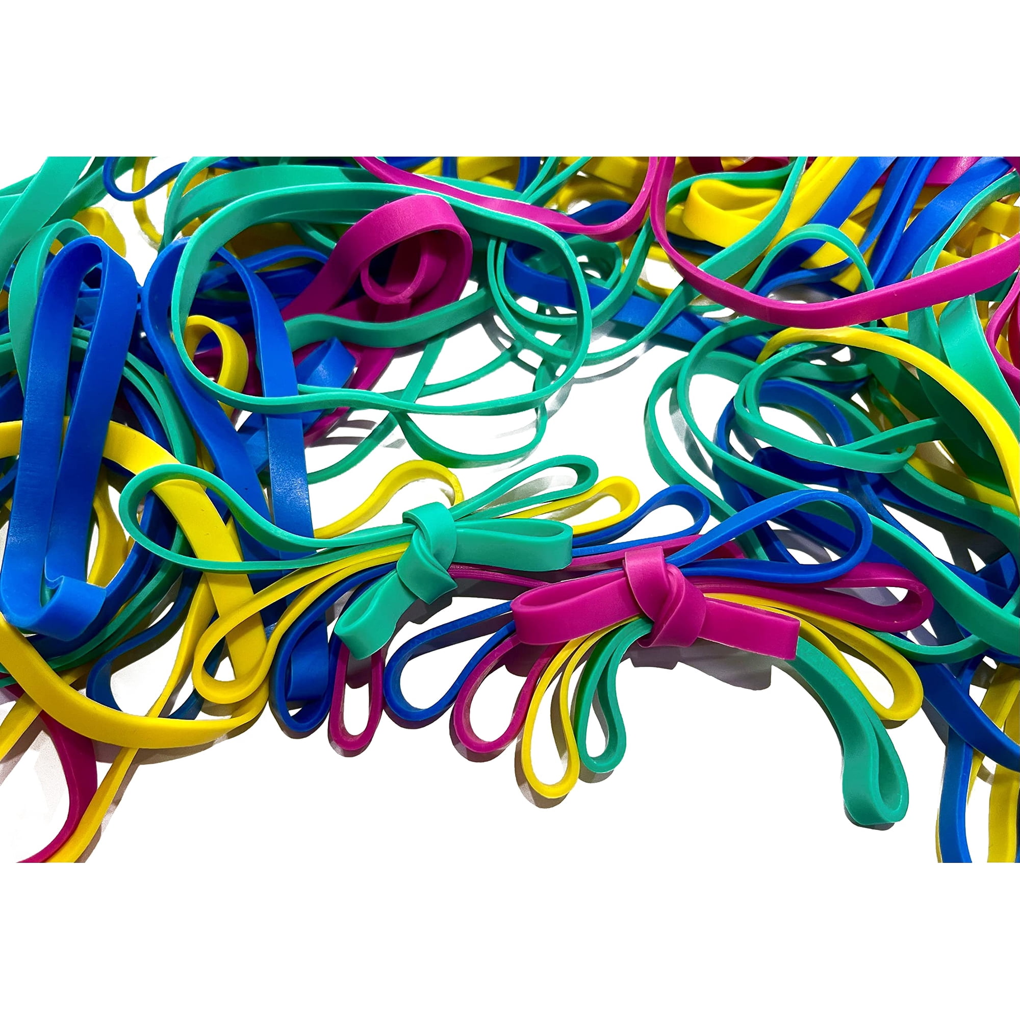 Bandas Elásticas Yeewenmo, Tamaño 32 (7,6 X 0,3 Cm), De Colores Sin Látex