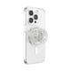 thumbnail image 2 of Empuñadura para teléfono PopSockets, redonda, compatible con MagSafe, transparente, purpurina, 2 of 6