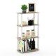 thumbnail image 1 of Estantería de almacenamiento Furinno TURN-S-TUBE de 4 niveles, acabado Sonoma Oak, 1 of 5