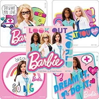 Pegatinas Barbie Doctor Medical, 100 Por Paquete