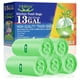 thumbnail image 1 of Bolsas de basura OKKEAI, 49 L, 13 galones de altura, 60 unidades, para cocina, color verde, 1 of 7