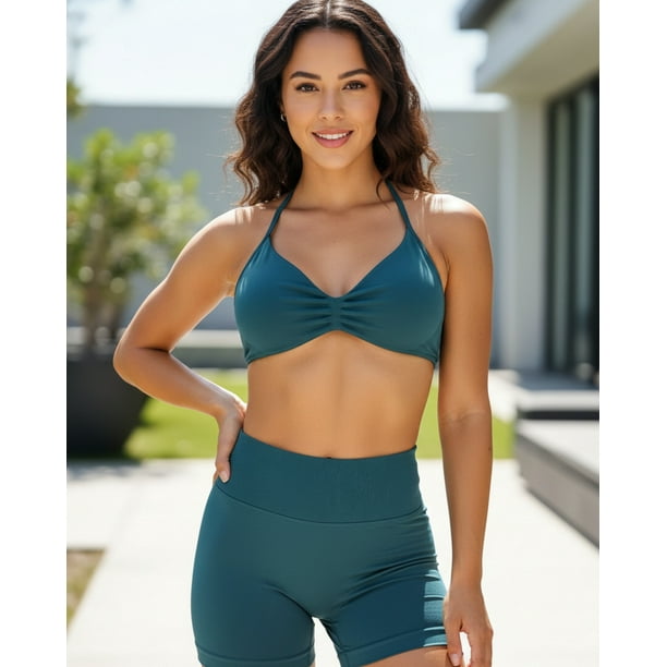 Conjunto Deportivo Mujer 2 Piezas Peto y Short Push Up