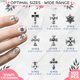 thumbnail image 2 of Adornos para uñas ZOKLU cruz 100 piezas de metal y acrílico para nail art, 2 of 9