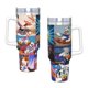 thumbnail image 4 of Presenta: Pato Donald Vaso aislado de acero inoxidable con asa, diseño temático, regalo para familia, amigos y fans; incluye pajita y encaja en el portavasos estándar, 40 oz, 4 of 6