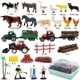thumbnail image 2 of Set de juego WODMAZ con figuras de animales de granja, 40 unidades, con tractor, 3+, 2 of 7