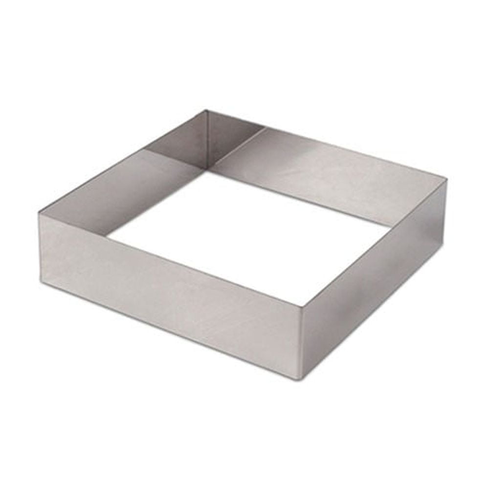 Imahe - Molde Cuadrado Acero Inox 14 X 14 X 4 Cm