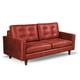 thumbnail image 2 of Sofa Napoles 3 C Cuero Kentucky Rojo, 2 of 6