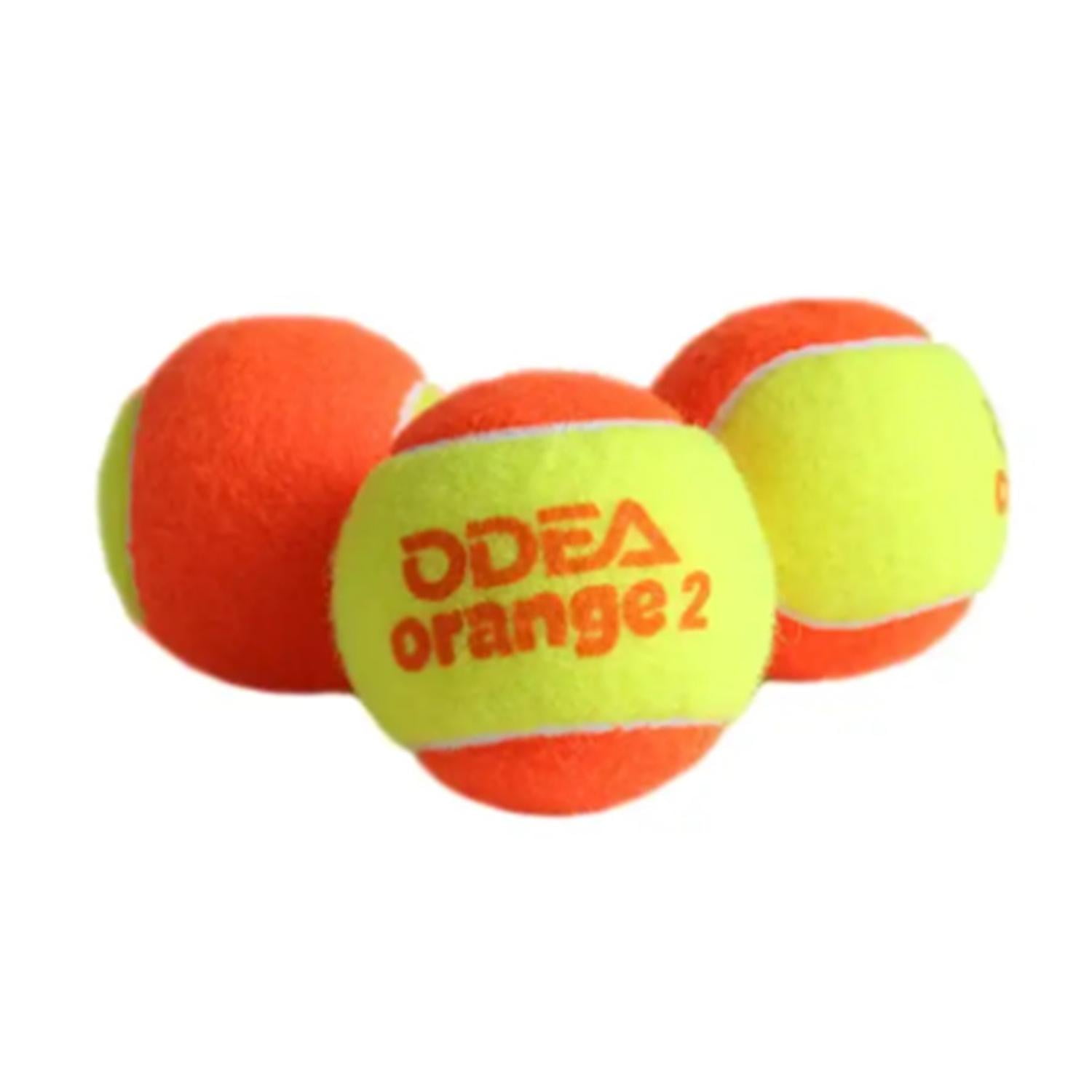 Pack De 48 Pelotas De Tenis Cancha Naranja. Odea Amarillo