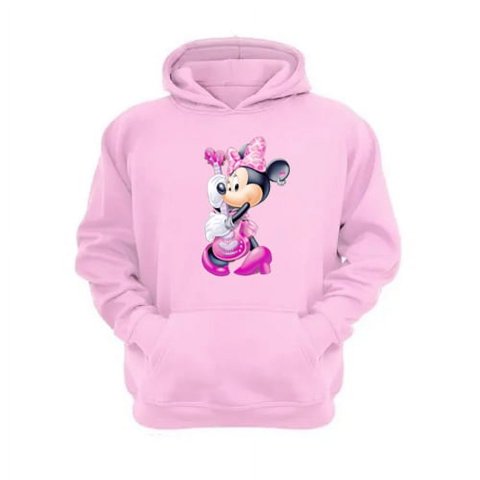 Genérico - Polerón Canguro Ratoncita M. Rosa Talla S Unisex