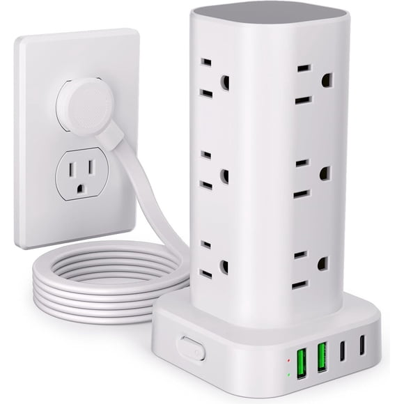 Torre Zapatilla UWIWUTEI HDQ16 12 Tomas 4 USB 1800J